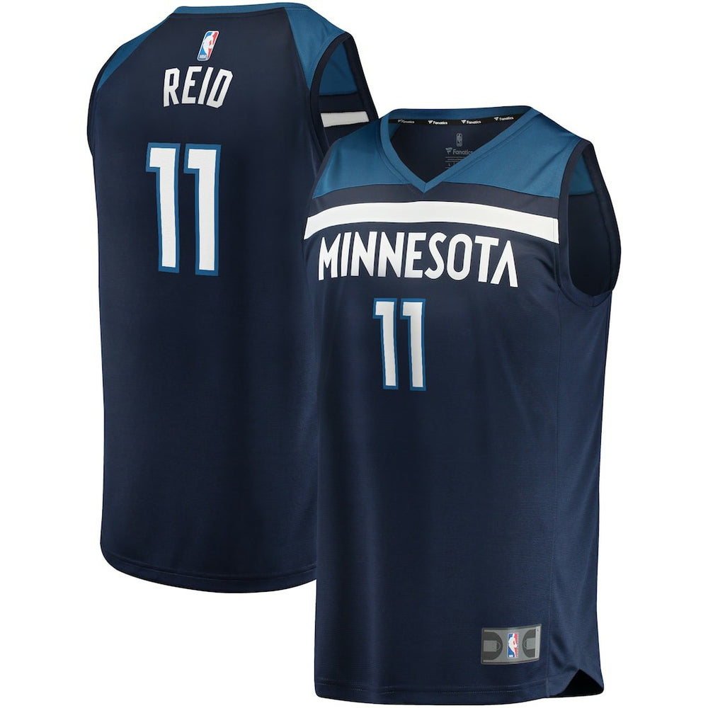 Fanatics Naz Reid Minnesota Timberwolves Fast Break Replica Jersey Navy