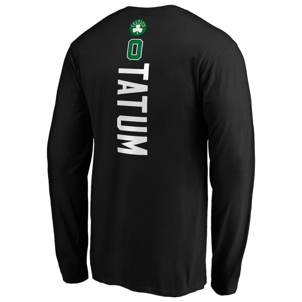 Jayson Tatum Boston Celtics Playmaker Name & Number Long Sleeve T-Shirt