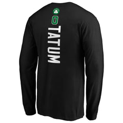 Jayson Tatum Boston Celtics Playmaker Name & Number Long Sleeve T-Shirt