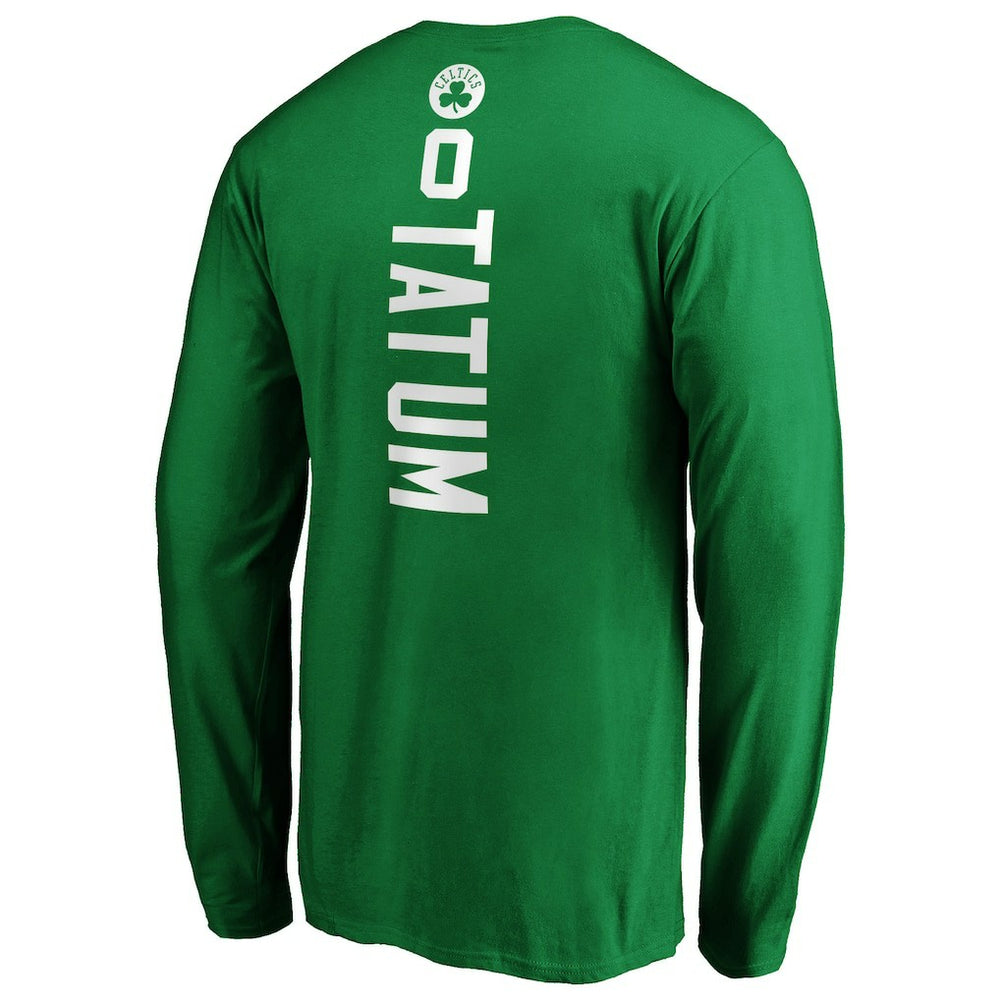 Jayson Tatum Boston Celtics Playmaker Name & Number Long Sleeve T-Shirt