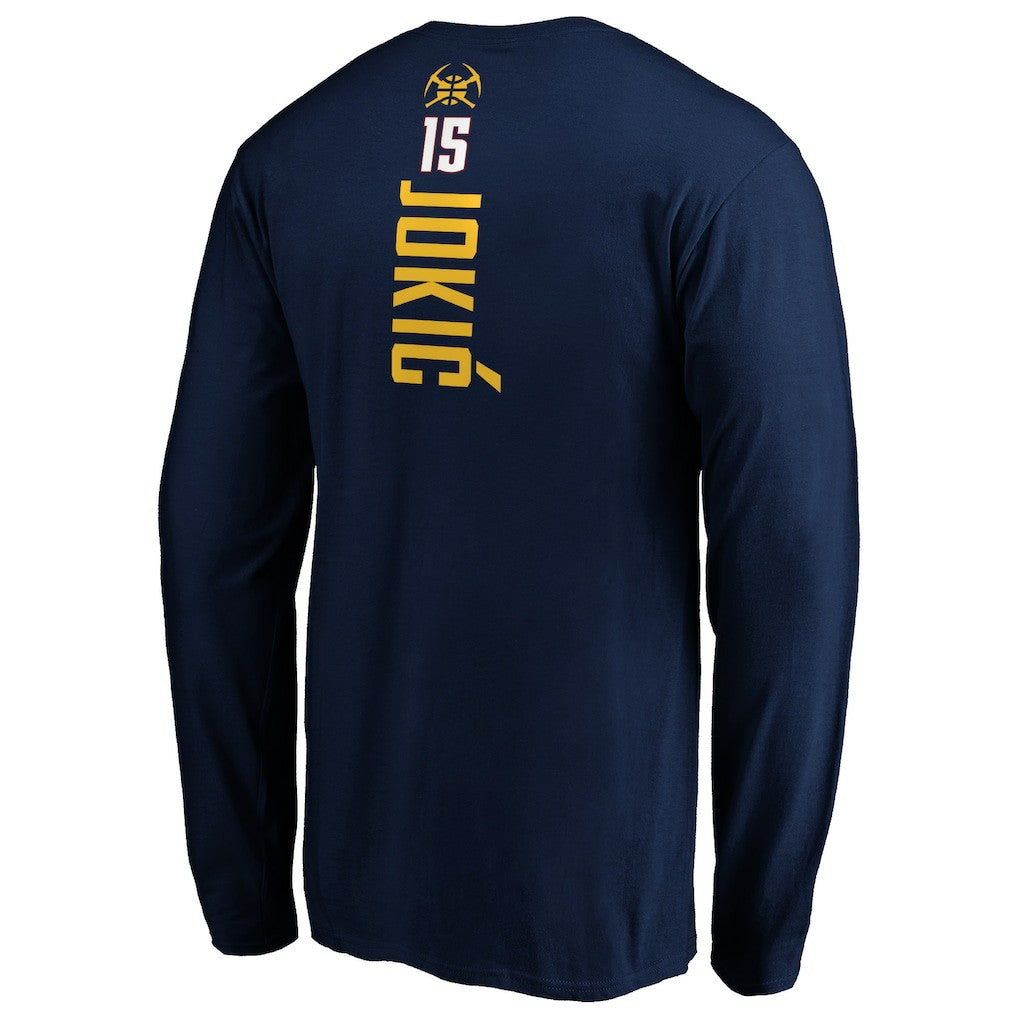 Nikola Jokic Denver Nuggets Playmaker Name & Number Long Sleeve T-Shirt sale