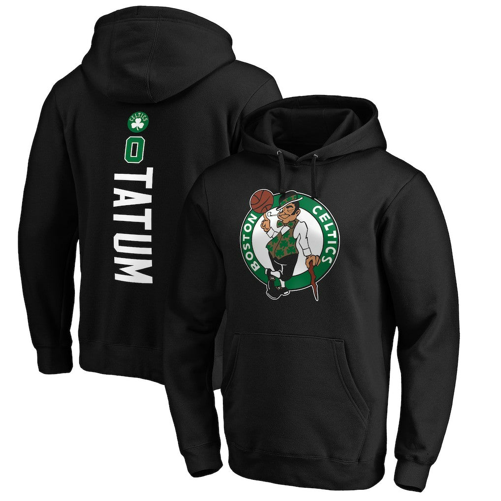 Jayson Tatum Boston Celtics Playmaker Name & Number Pullover Hoodie