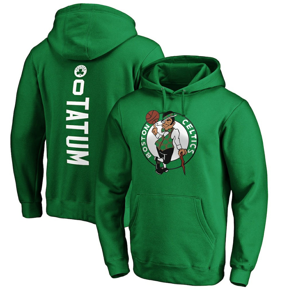 Jayson Tatum Boston Celtics Playmaker Name & Number Pullover Hoodie
