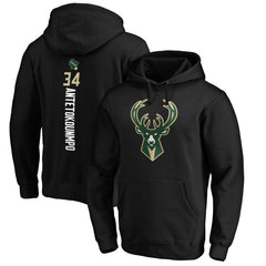 Giannis Antetokounmpo Milwaukee Bucks Playmaker Name & Number Pullover Hoodie