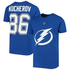NHL Nikita Kucherov Tampa Bay Lightning Youth Player Name & Number T-Shirt