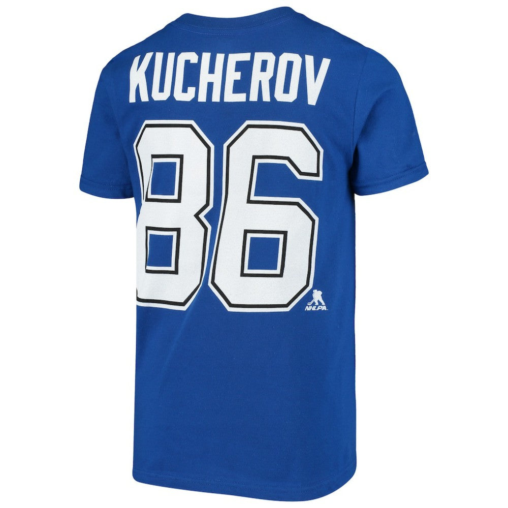 NHL Nikita Kucherov Tampa Bay Lightning Youth Player Name & Number T-Shirt