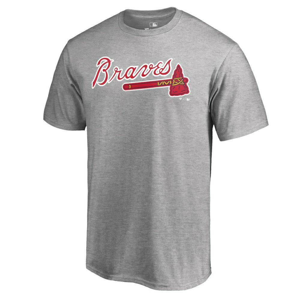 Heathered Gray Atlanta Braves Team Wordmark T-Shirt