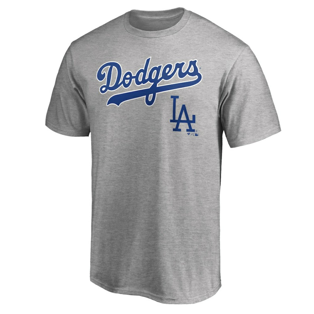 Heathered Gray Los Angeles Dodgers Cooperstown Wahconah T-Shirt