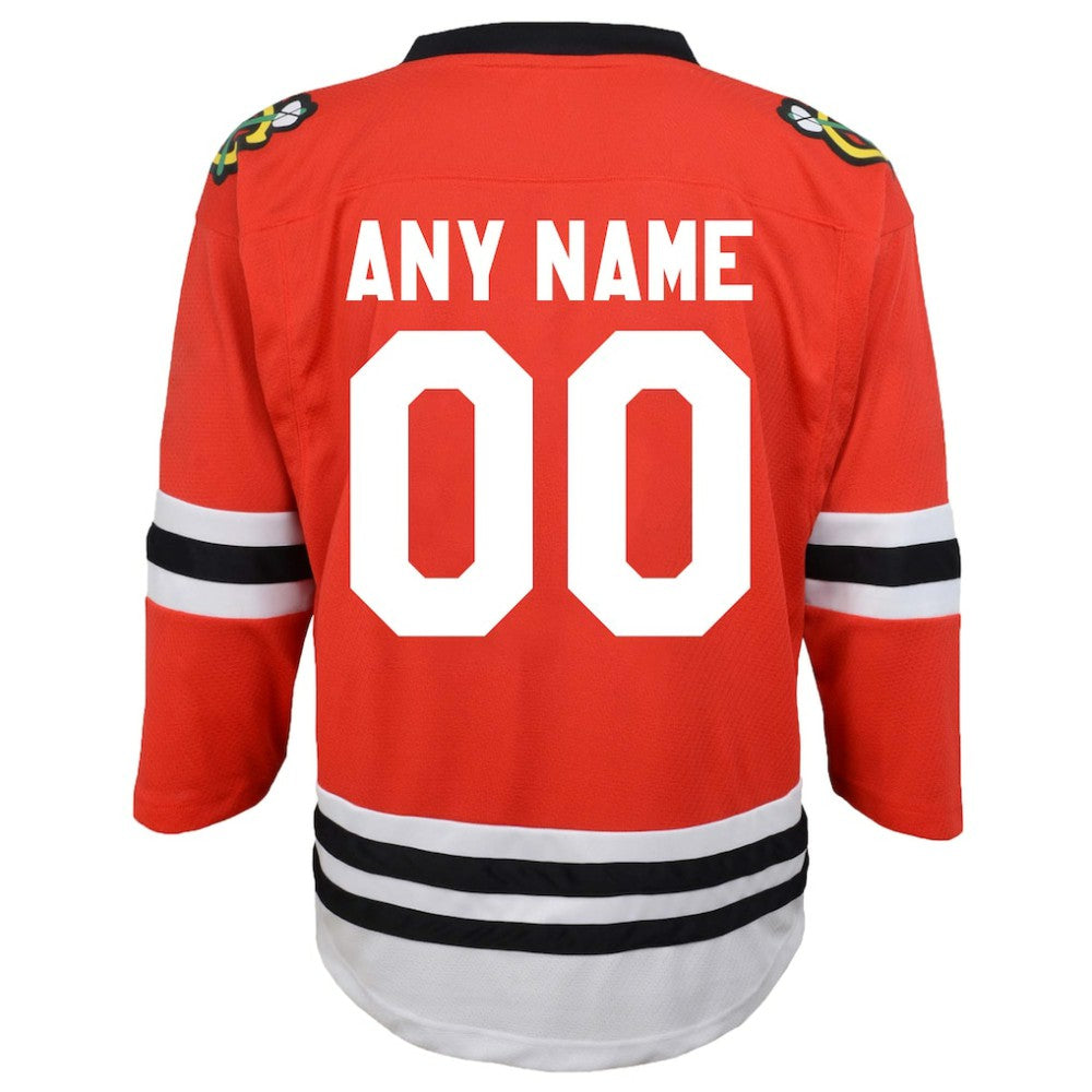 NHL Chicago Blackhawks Youth Replica Custom Jersey