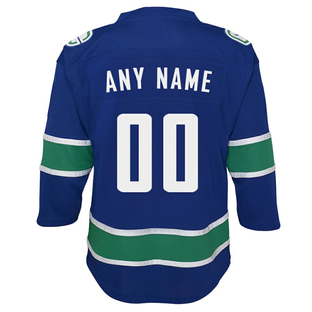 NHL Vancouver Canucks Youth Replica Custom Jersey