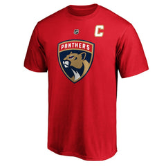 NHL Aleksander Barkov Florida Panthers Fanatics Authentic Stack Player Name & Number T-Shirt