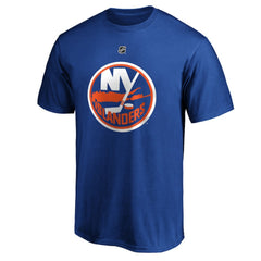NHL Mathew Barzal New York Islanders Fanatics Authentic Stack Player Name & Number T-Shirt