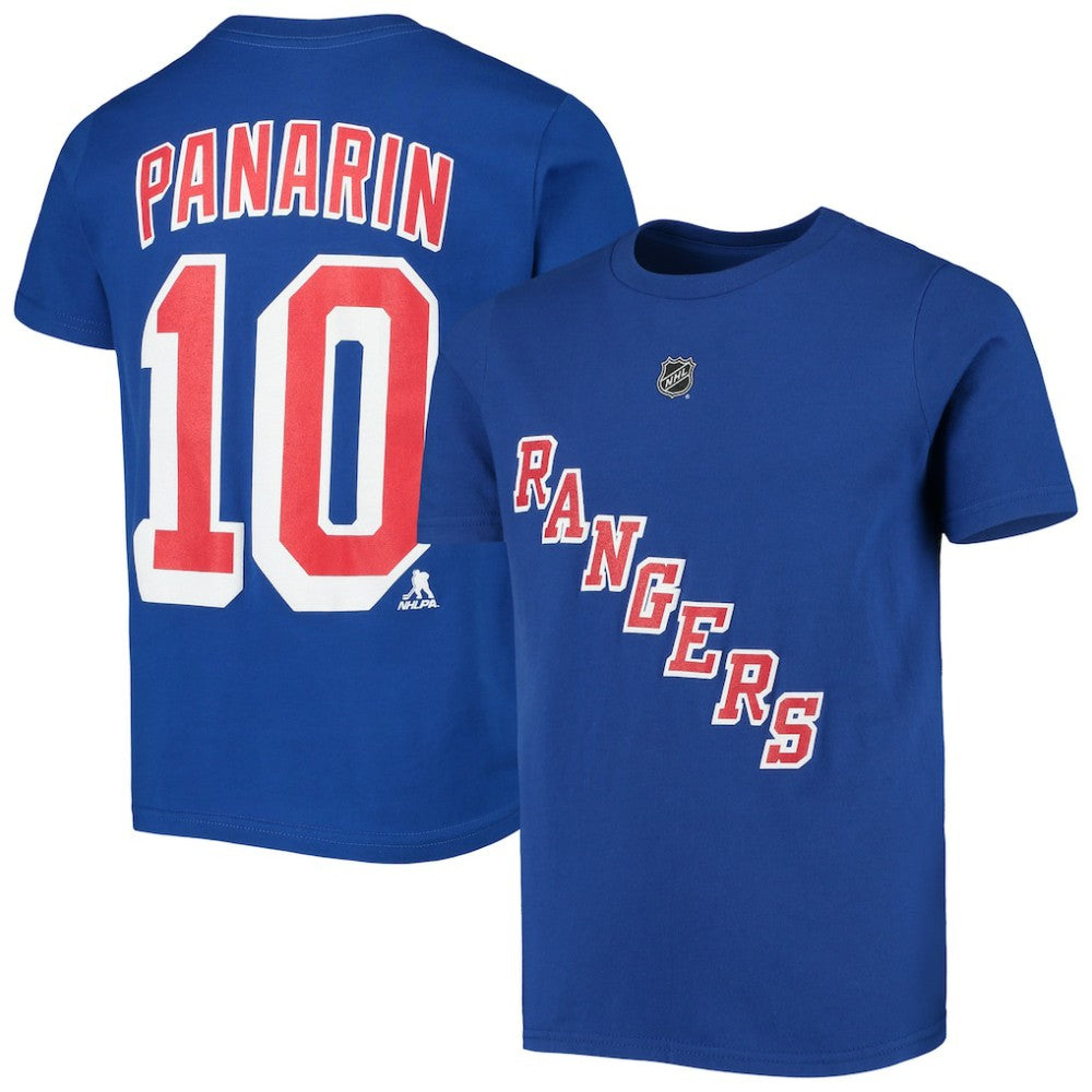 NHL Artemi Panarin New York Rangers Youth Player Name & Number T-Shirt