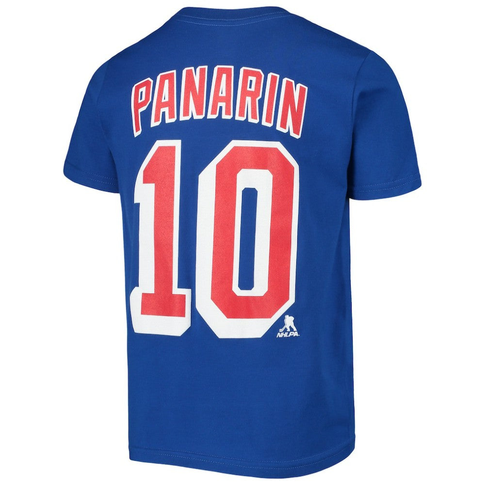 NHL Artemi Panarin New York Rangers Youth Player Name & Number T-Shirt