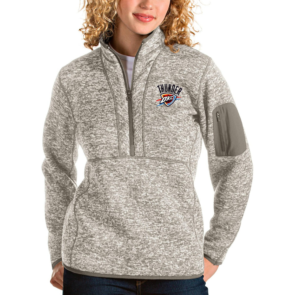 Oklahoma City Thunder Antigua Women's Fortune Quarter-Zip Pullover Jacket