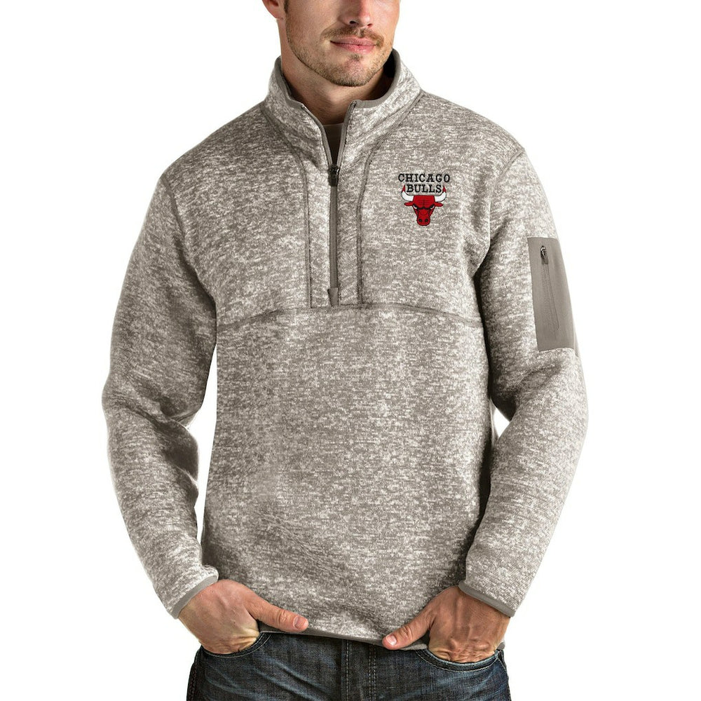 Chicago Bulls Antigua Fortune Quarter-Zip Pullover Jacket