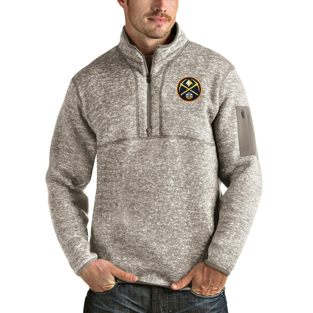 Denver Nuggets Antigua Fortune Quarter-Zip Pullover Jacket sale