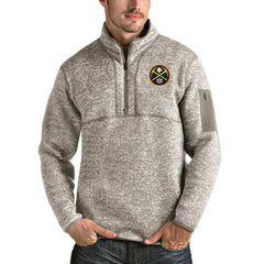 Denver Nuggets Antigua Fortune Quarter-Zip Pullover Jacket sale