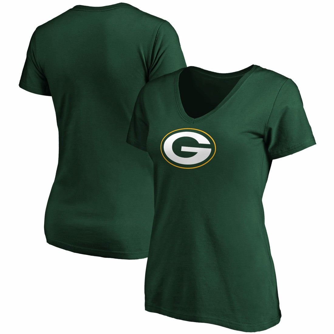Women's Primary Logo V-Neck T-Shirt - Green Bay Packers T-shirts
