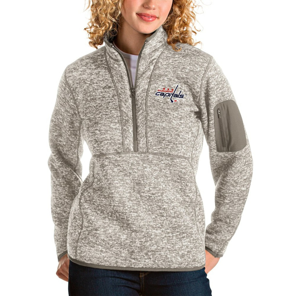 NHL Washington Capitals Antigua Women's Fortune Half-Zip Sweatshirt