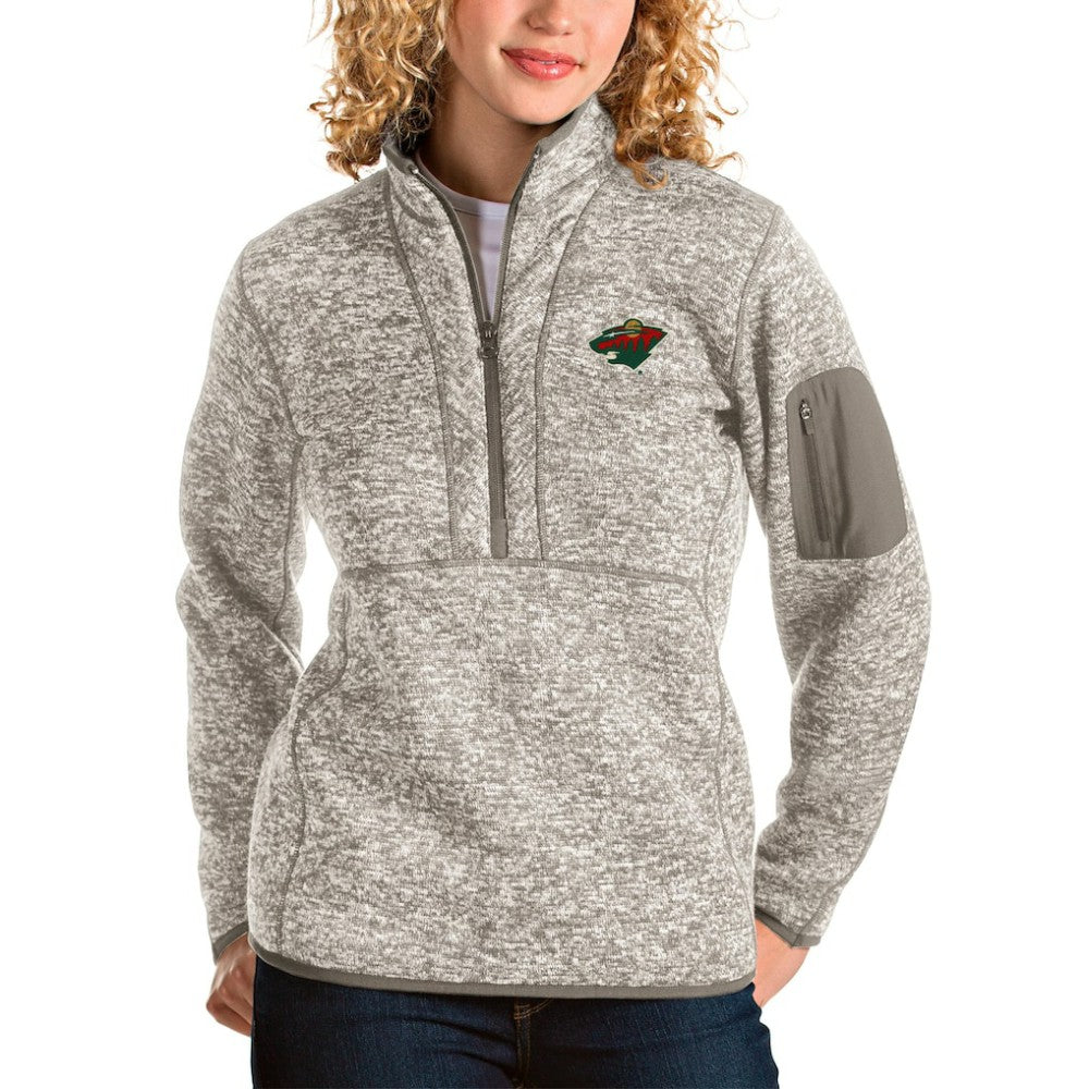 NHL Minnesota Wild Antigua Women's Fortune Half-Zip Sweatshirt