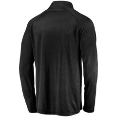 Striated Primary Logo Raglan Quarter-Zip Pullover Jacket - Las Vegas Raiders Pullover