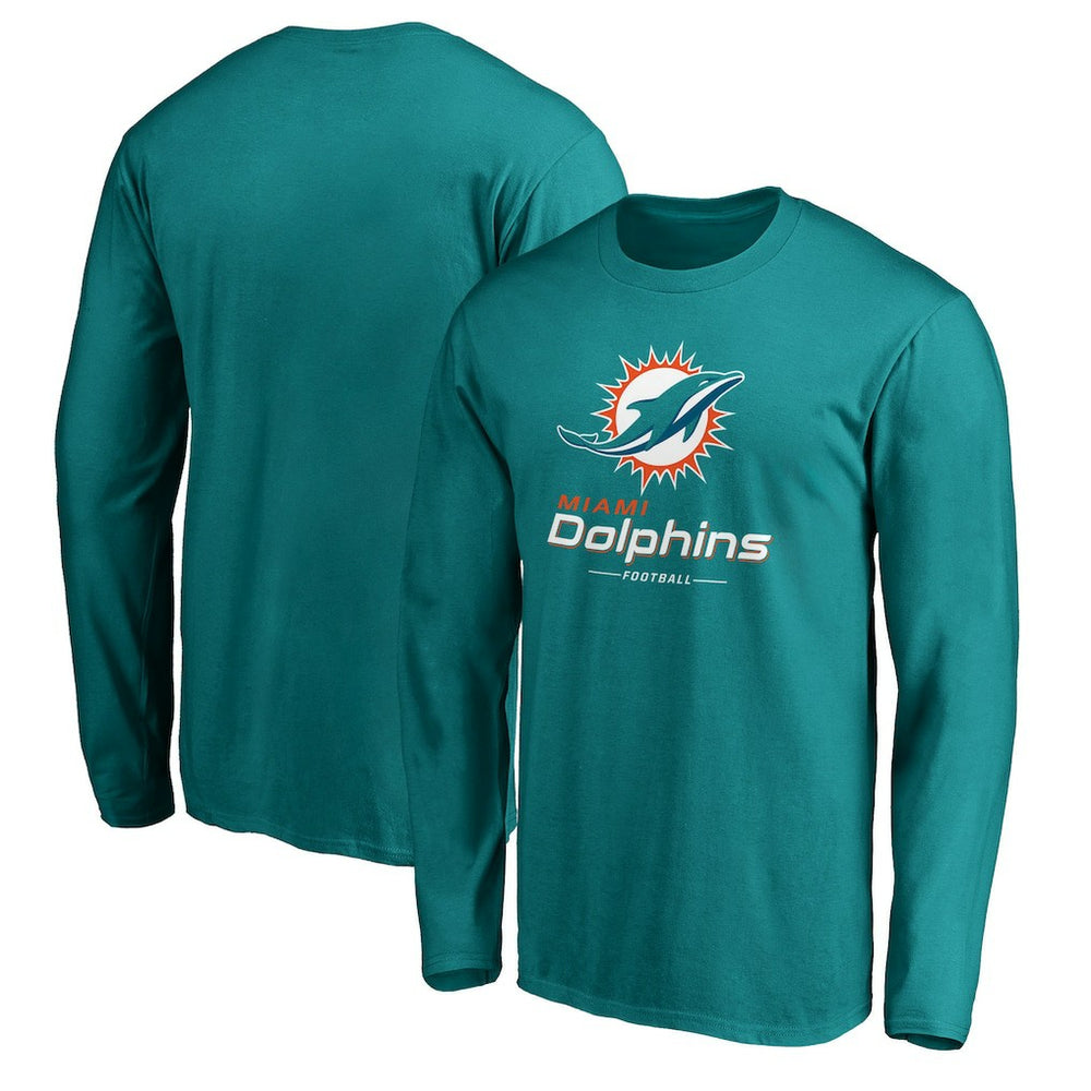Team Lockup Long Sleeve T-Shirt - Miami Dolphins T-shirts