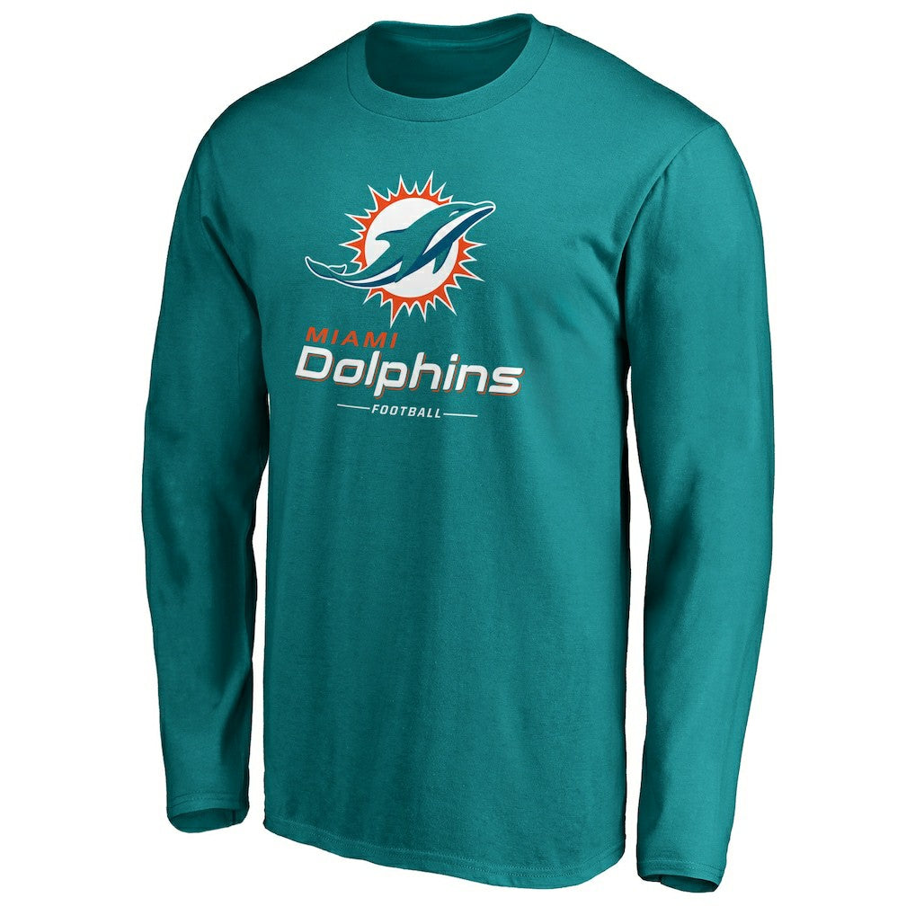 Team Lockup Long Sleeve T-Shirt - Miami Dolphins T-shirts