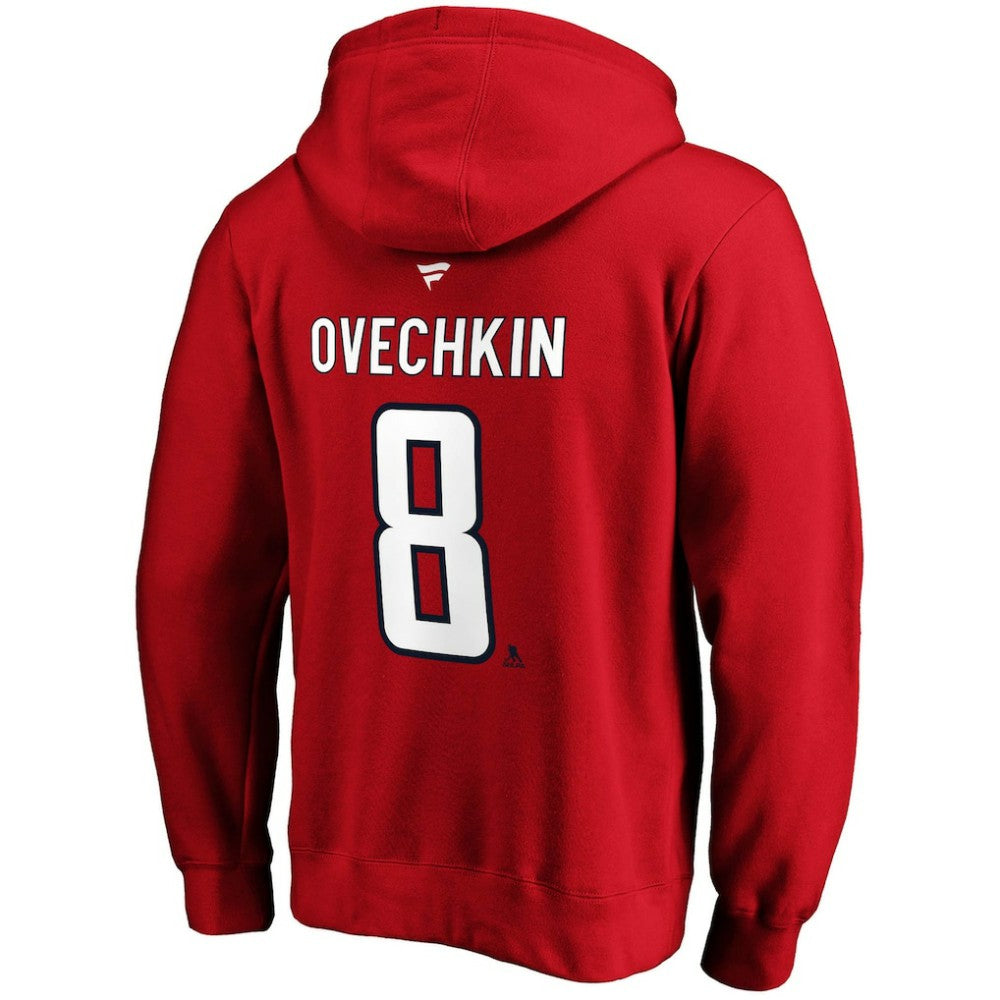 NHL Alexander Ovechkin Washington Capitals Fanatics Authentic Stack Player Name & Number Fitted Pullover Hoodie