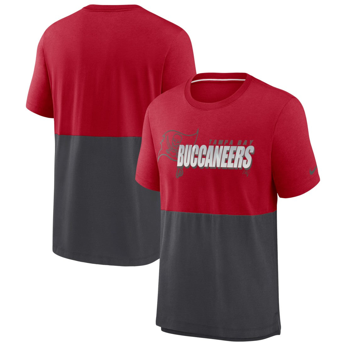 Fan Gear Colorblock Tri-Blend T-Shirt - Tampa Bay Buccaneers T-shirts