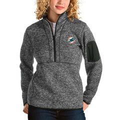 Antigua Women's Fortune Half-Zip Pullover Jacket - Miami Dolphins Pullover