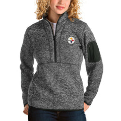 Antigua Women's Fortune Half-Zip Pullover Jacket - Pittsburgh Steelers Pullover