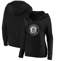 Fanatics Brooklyn Nets Women's Primary Logo V-Neck Pullover Hoodie