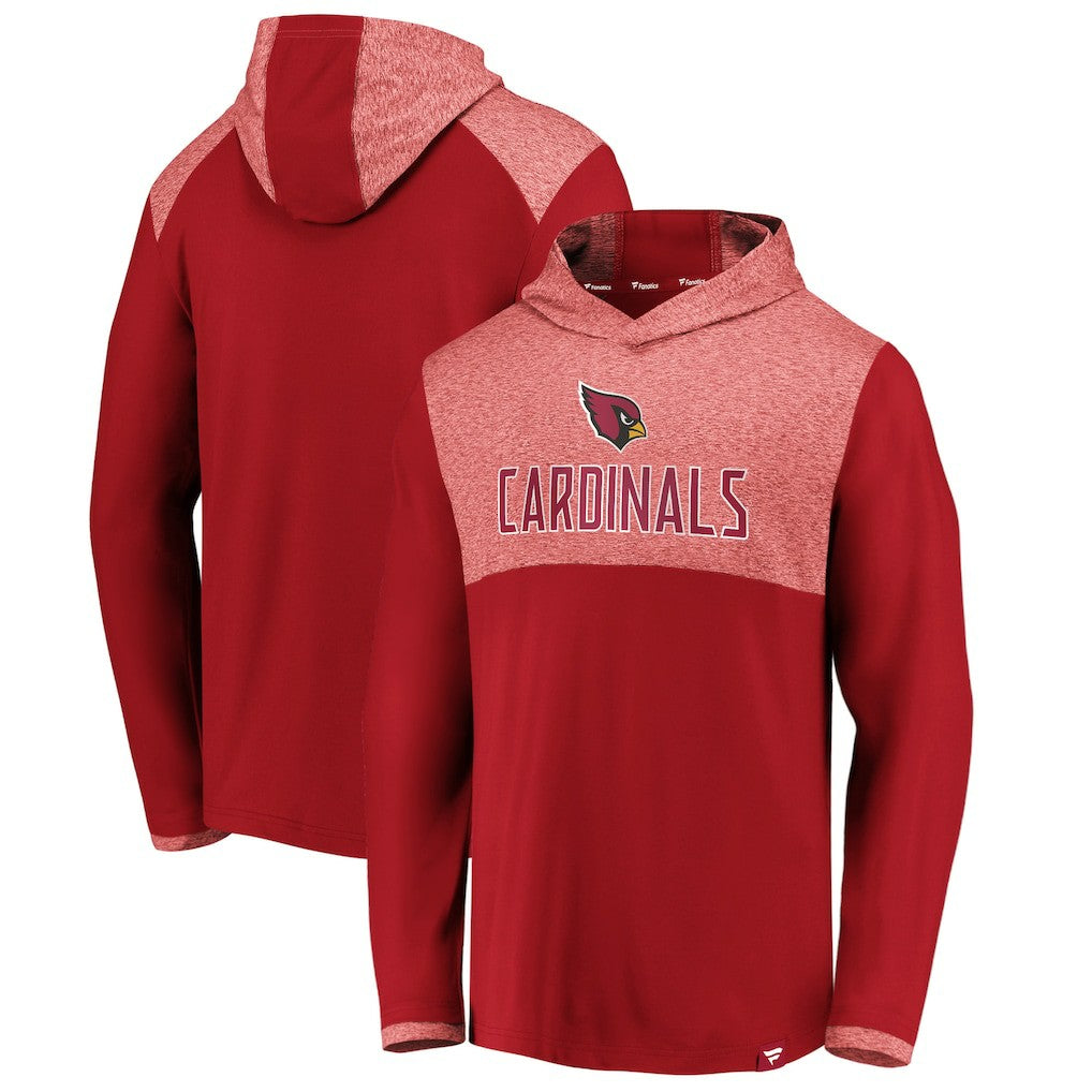 Iconic Marbled Clutch Hoodie Long Sleeve T-Shirt - Arizona Cardinals Hoodies