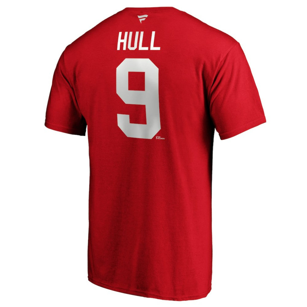NHL Bobby Hull Chicago Blackhawks Fanatics Authentic Stack Retired Player Name & Number T-Shirt