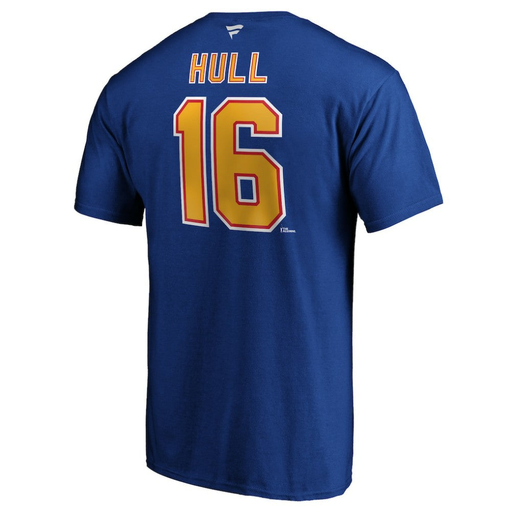 NHL Brett Hull St. Louis Blues Fanatics Authentic Stack Retired Player Name & Number T-Shirt