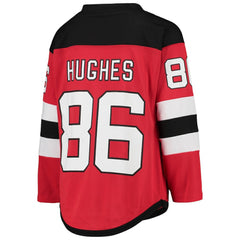 NHL Jack Hughes New Jersey Devils Youth Home Player Replica Jersey