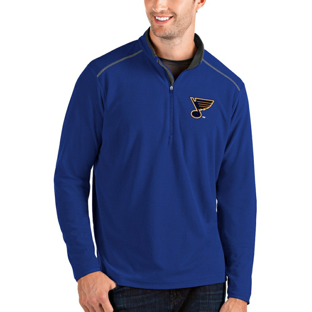 NHL St. Louis Blues Antigua Glacier Quarter-Zip Pullover Jacket