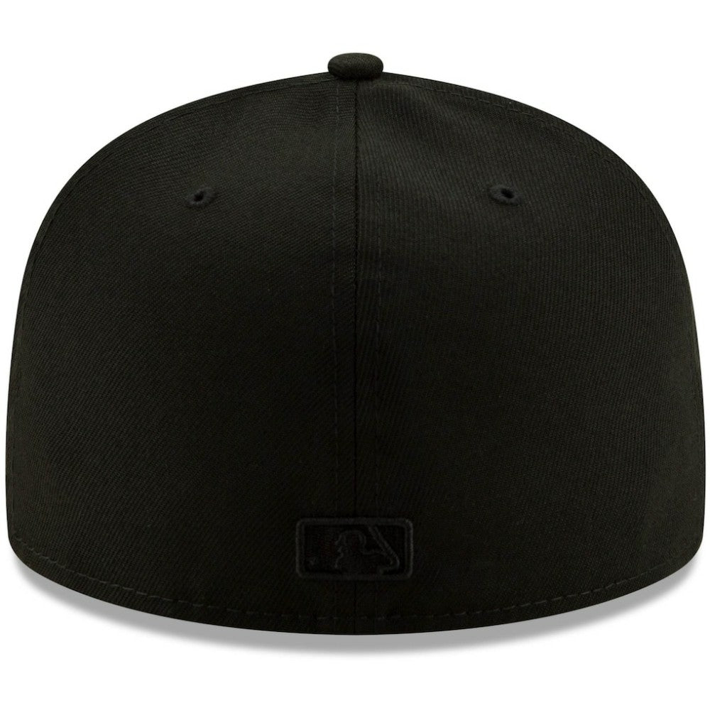 Black San Diego Padres New Era Black on Black 59FIFTY Fitted Hat