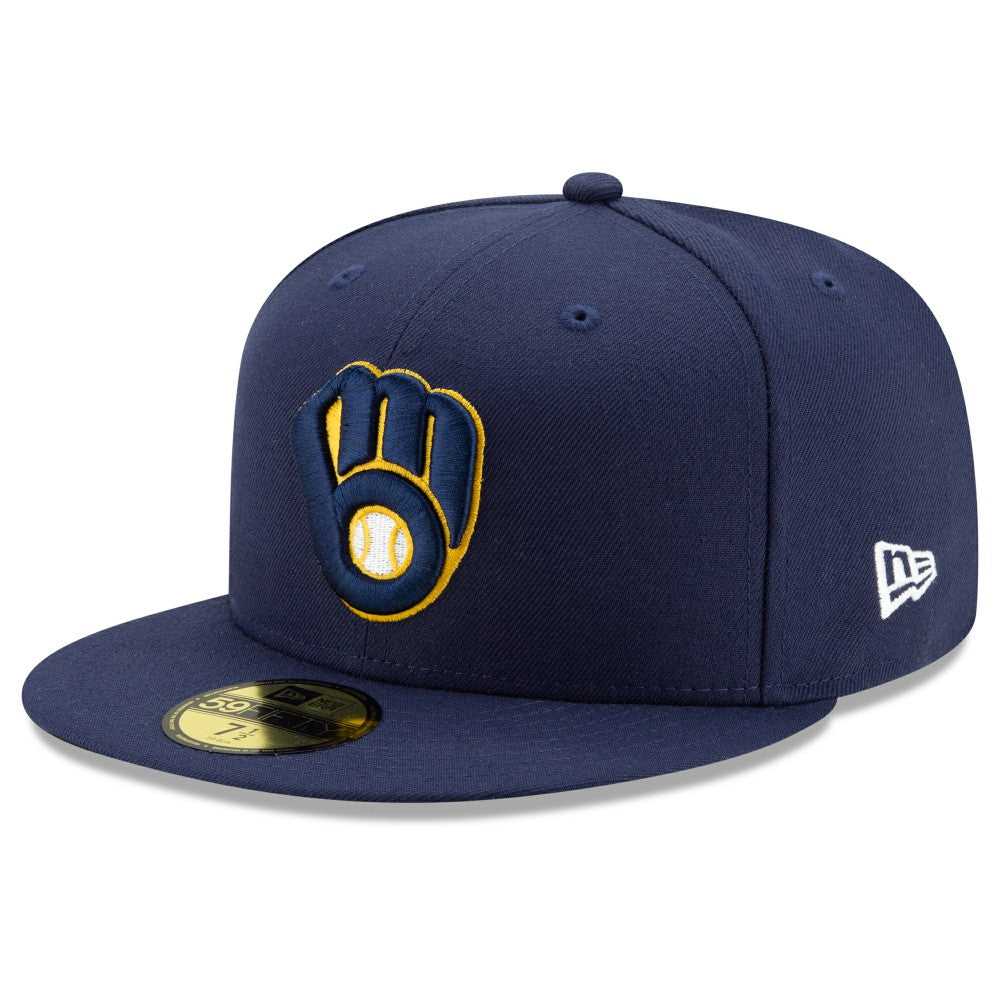 Navy Milwaukee Brewers New Era Home Authentic Collection On-Field 59FIFTY Fitted Hat