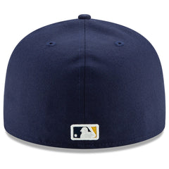 Navy Milwaukee Brewers New Era Home Authentic Collection On-Field 59FIFTY Fitted Hat