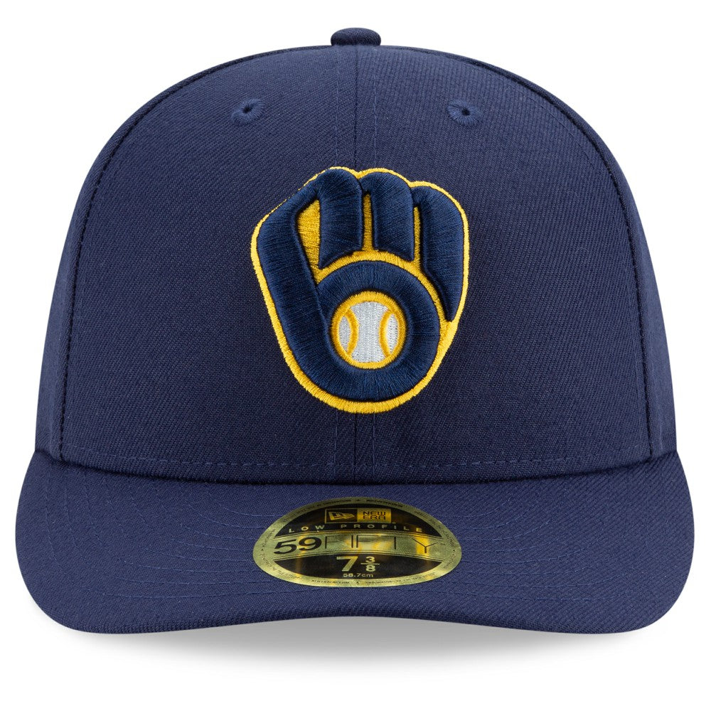 Navy Milwaukee Brewers New Era Authentic Collection On-Field Low Profile 59FIFTY Fitted Hat