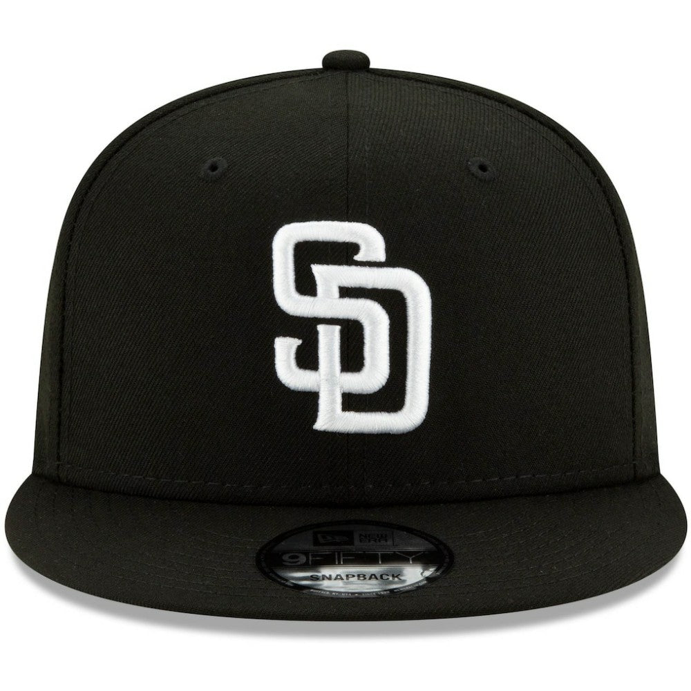 Black San Diego Padres New Era 9FIFTY Adjustable Hat
