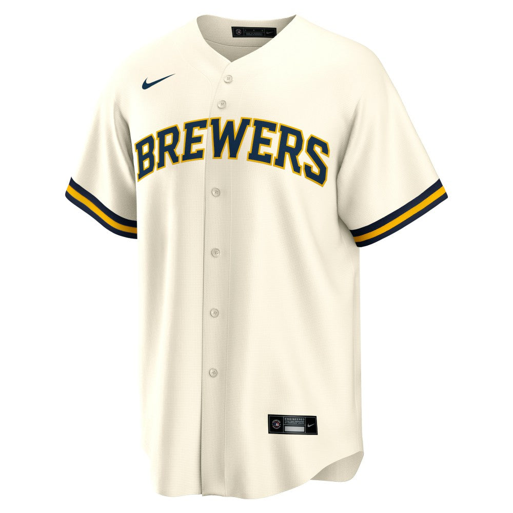 Cream Christian Yelich Milwaukee Brewers Nike Home Replica Player Jersey