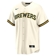 Cream Christian Yelich Milwaukee Brewers Nike Home Replica Player Jersey