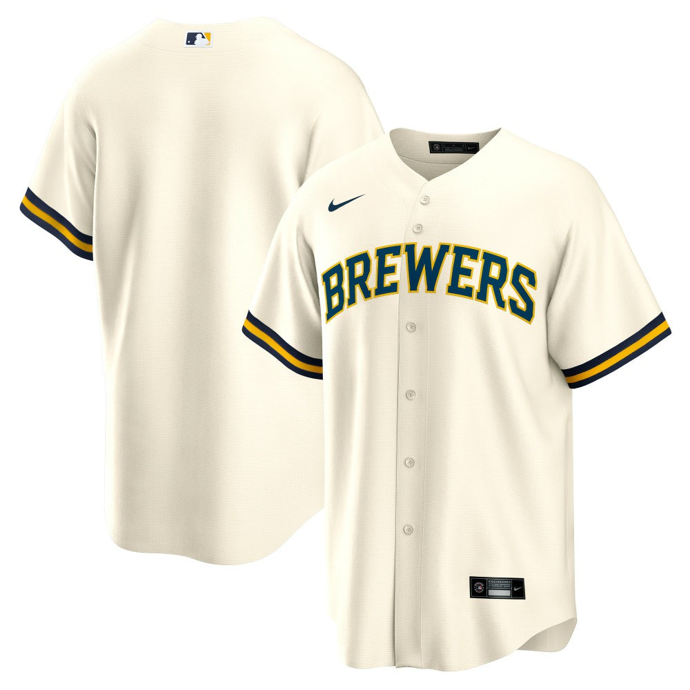 Cream Milwaukee Brewers Nike Home Replica Team Jersey