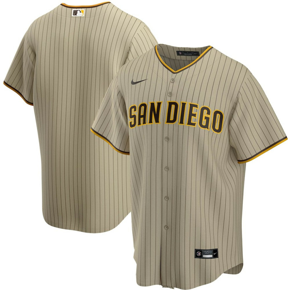 Tan San Diego Padres Nike Alternate Replica Team Jersey