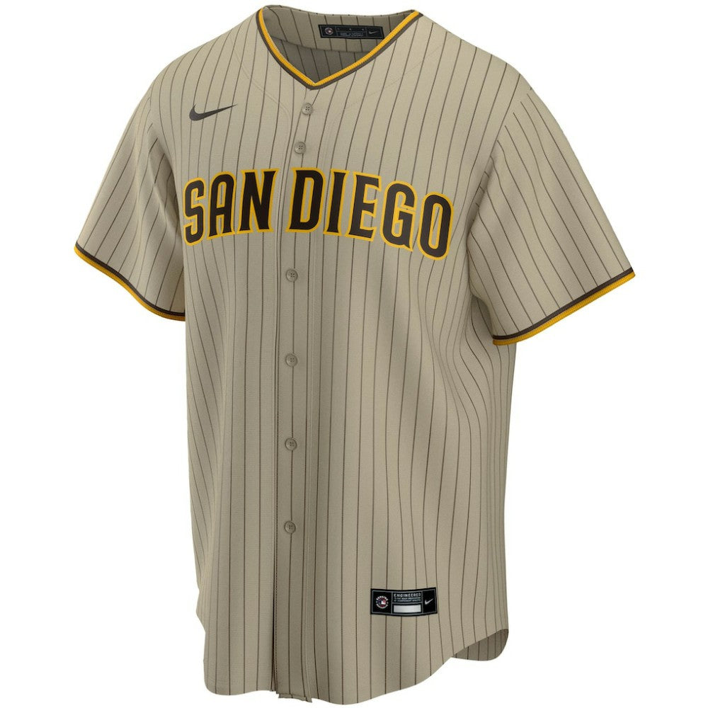 Tan San Diego Padres Nike Alternate Replica Team Jersey