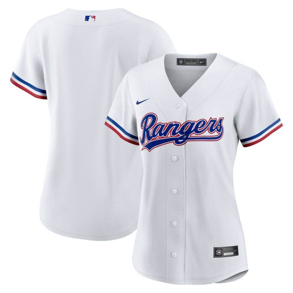 White Texas Rangers Nike Women's Home Replica Team Jersey