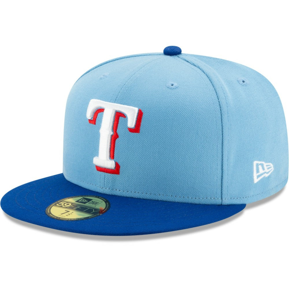 Light Blue/Royal Texas Rangers New Era On-Field Authentic Collection 59FIFTY Fitted Hat